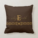 Search for brown and gold cushions Monogrammed
