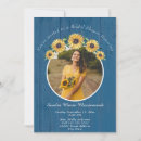 Search for rustic sunflower bridal shower invitations Blue