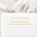 Search for holiday greetings return address labels gold