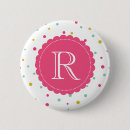 Search for polka dot monogram badges Girly