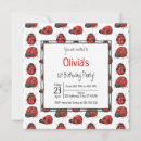 Search for pattern 1st birthday invitations Red