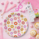 Search for peace sign paper plates Retro