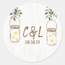 Search for firefly wedding stickers Mason jar