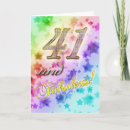 Search for 41st birthday cards Wishes
