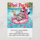 Search for pool christmas invitations Flamingo
