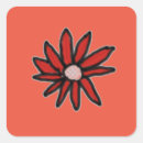 Search for red daisy stickers Black