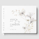 Search for floral wedding guest books Gold