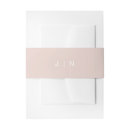 Search for wedding invitation belly bands Blush pink