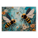 Search for insect collage cards Mixed media
