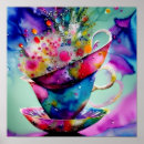 Search for blue teacup posters Watercolor