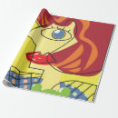 Search for female wrapping paper Portrait
