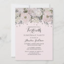 Search for pink and silver birthday invitations Modern