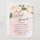 Search for blush and gold bridal shower invitations Bride