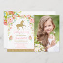 Search for girls pony party invitations Horse