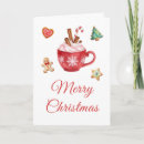 Search for hot cocoa christmas cards Gingerbread man