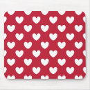 Search for dot heart mousepads Red
