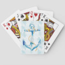 Search for blue anchor playing cards Coastal