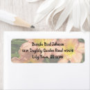 Search for pink lilies return address labels Lily