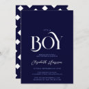 Search for chic baby boy shower invitations Navy blue