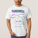 Search for farewell tshirts Goodbye