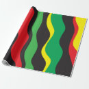 Search for red black green wrapping paper Africa