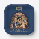 Search for religious christmas plates Blue