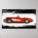 Search for antique corvette posters Red