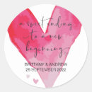 Search for sweet treat wedding stickers Heart