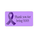 Search for purple ribbon return address labels Fibromyalgia