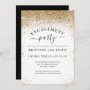 Search for elegant gold engagement party invitations Chic