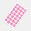Search for pink plaid napkins Gingham