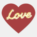 Search for red gold valentine stickers Vintage
