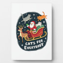 Search for funny christmas plaques Cat