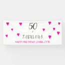 Search for fabulous 50 birthday party banners Elegant