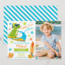 Search for dinosaur pool party invitations Boy