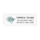 Search for palm tree return address labels Botanical