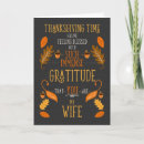Search for wife thanksgiving cards Autumn