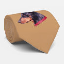 Search for doberman ties Black and rust