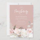 Search for rose christening invitations Floral