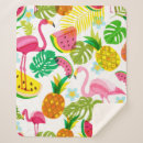 Search for tropical flamingo blankets Fashion
