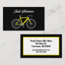 Search for bike shop business cards Black