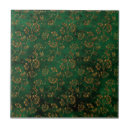Search for emerald gold tiles Vintage