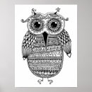 Search for doodle owl posters Bird