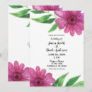 Search for floral fuchsia pink wedding invitations Botanical