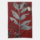Search for burgundy tea towels Leaves