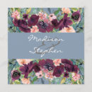 Search for dusty blue and burgundy weddings Botanical