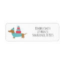 Search for dachshund dog return address labels Pet