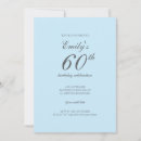 Search for blue invitation 60th birthday invitations Simple