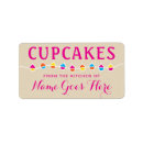 Search for bakery return address labels Bake sale