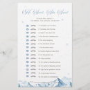 Search for blue bridal shower games Guess who